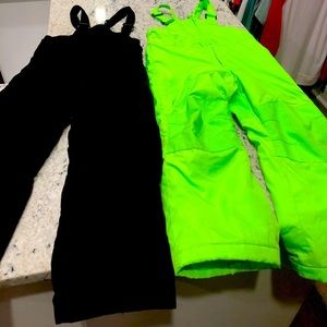 Lands end ski bibs boys size 6.